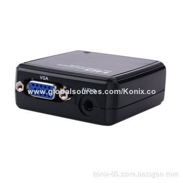 Unique design box of VGA + audio to HDMI converter